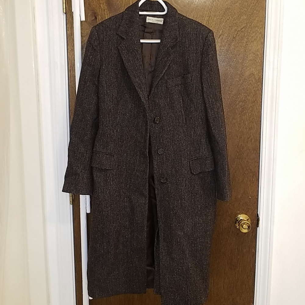 Dolce and Gabbana long wool coat